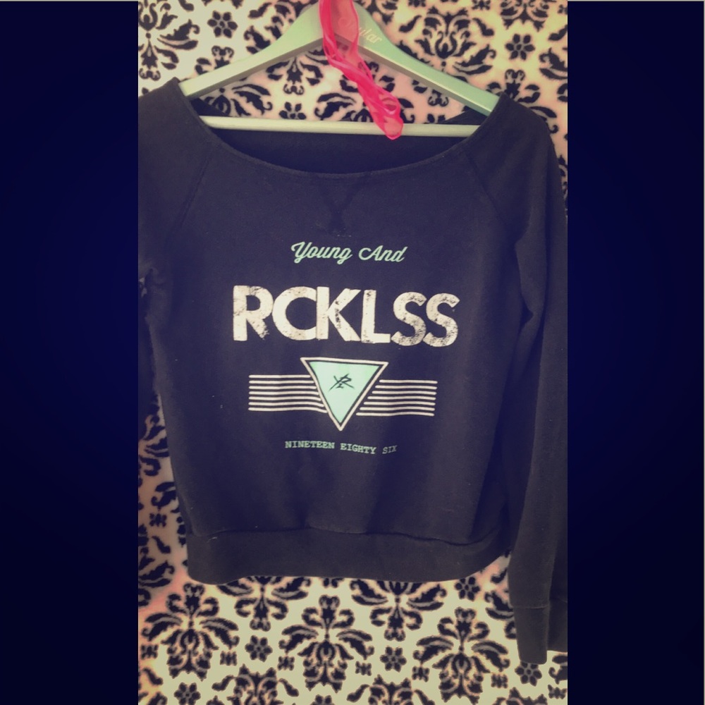 Young and Reckless long sleeve sweater